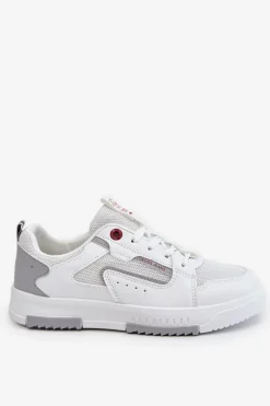 Online Cross Jeans Damskie Niskie Sneakersy LL2R4011C Białe Biały