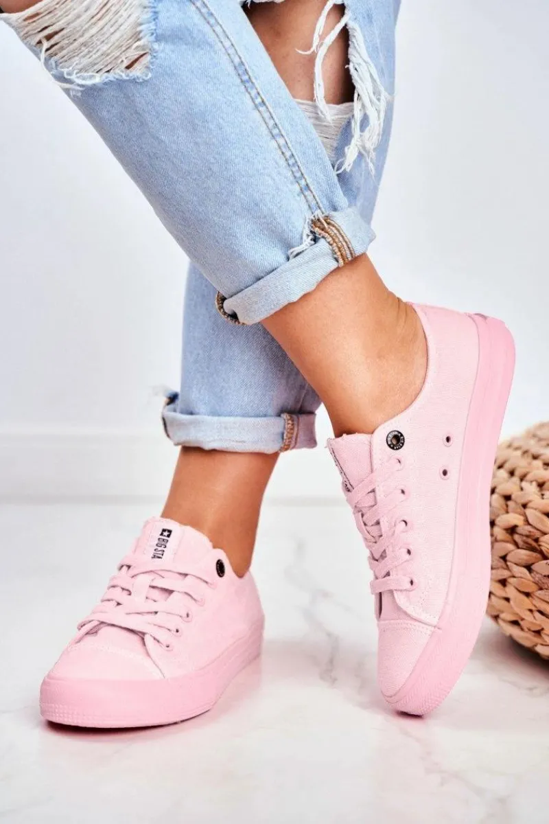 Trampki Damskie Big Star|Trampki Damskie Niskie>Big Star Shoes Damskie Niskie Trampki Big Star DD274443 Jasnoróżowe