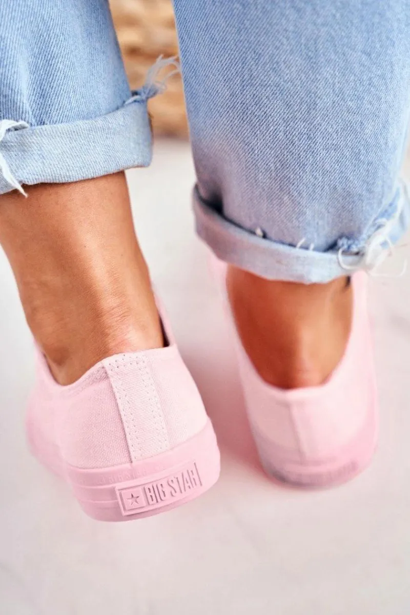 Trampki Damskie Big Star|Trampki Damskie Niskie>Big Star Shoes Damskie Niskie Trampki Big Star DD274443 Jasnoróżowe