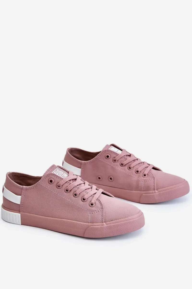 Sale Damskie Niskie Trampki Big Star LL274040 Różowe Damskie Trampki Damskie Big Star|Trampki Damskie Niskie