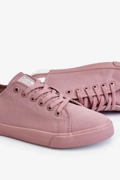 Sale Damskie Niskie Trampki Big Star LL274040 Różowe Damskie Trampki Damskie Big Star|Trampki Damskie Niskie