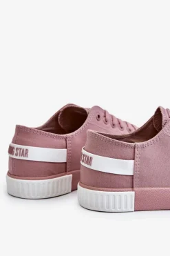 Sale Damskie Niskie Trampki Big Star LL274040 Różowe Damskie Trampki Damskie Big Star|Trampki Damskie Niskie