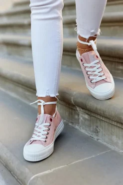 Discount Big Star Shoes Damskie Niskie Trampki BIG STAR JJ274385 Różowe