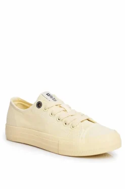 Hot Big Star Shoes Damskie Niskie Trampki Big Star DD274441 Żółte