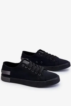 Hot Big Star Shoes Damskie Niskie Trampki Big Star LL274038 Czarne