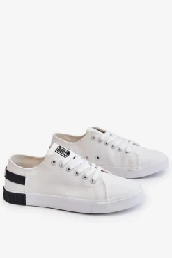 Trampki Damskie Big Star|Trampki Damskie Niskie>Big Star Shoes Damskie Niskie Trampki Big Star LL274039 Białe