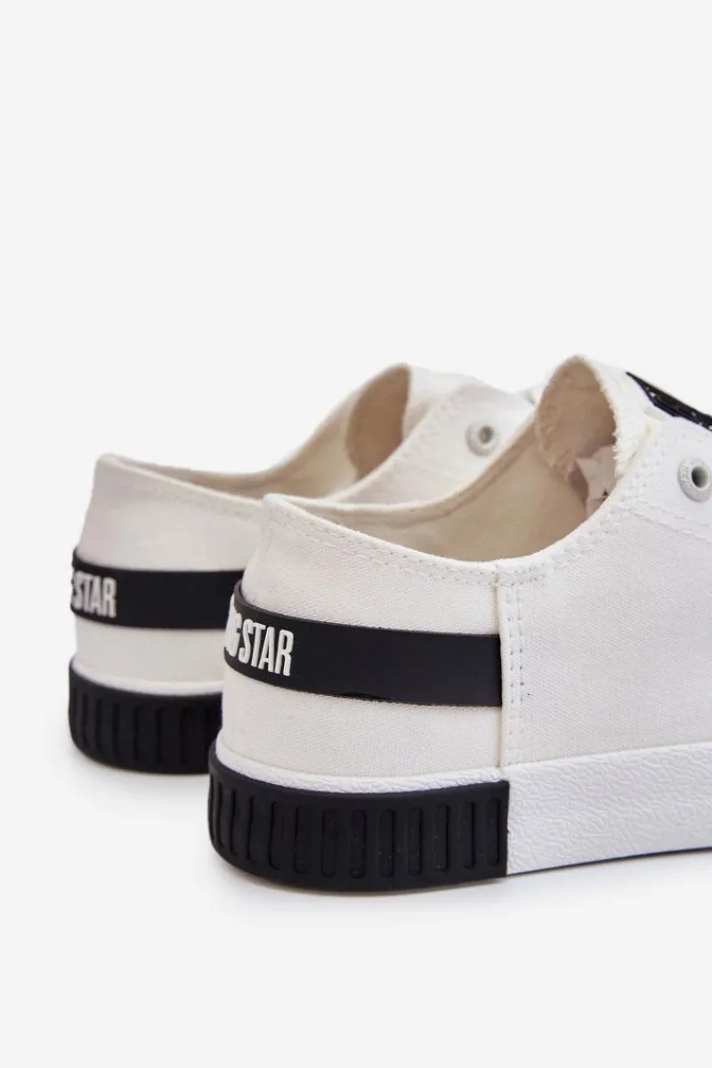 Trampki Damskie Big Star|Trampki Damskie Niskie>Big Star Shoes Damskie Niskie Trampki Big Star LL274039 Białe
