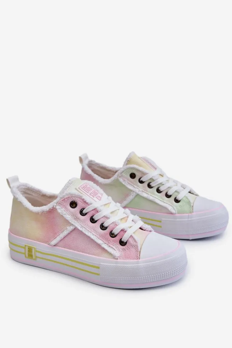 Clearance Big Star Shoes Damskie Niskie Trampki Big Star LL274174 Multikolor