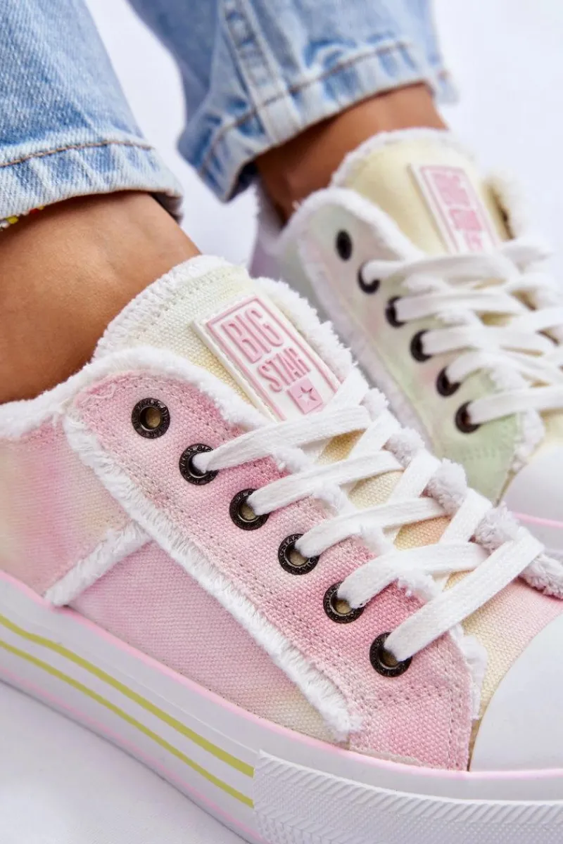 Clearance Big Star Shoes Damskie Niskie Trampki Big Star LL274174 Multikolor