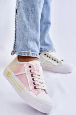 Clearance Big Star Shoes Damskie Niskie Trampki Big Star LL274174 Multikolor