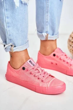 Trampki Damskie Big Star|Trampki Damskie Niskie>Big Star Shoes Damskie Niskie Trampki Big Star DD274444 Różowe
