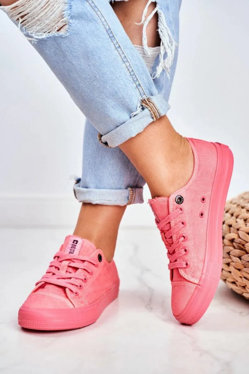 Trampki Damskie Big Star|Trampki Damskie Niskie>Big Star Shoes Damskie Niskie Trampki Big Star DD274444 Różowe