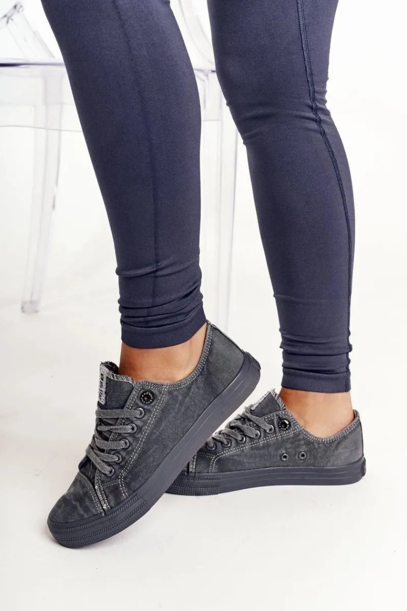 Online Damskie Niskie Trampki Big Star DD274440 Ciemnoszare Damskie Trampki Damskie Big Star|Trampki Damskie Niskie