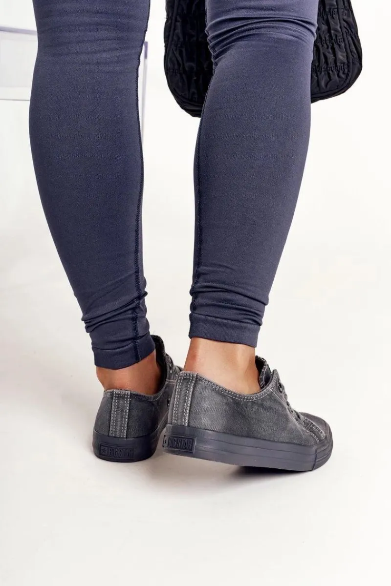 Online Damskie Niskie Trampki Big Star DD274440 Ciemnoszare Damskie Trampki Damskie Big Star|Trampki Damskie Niskie