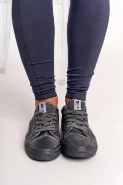 Online Damskie Niskie Trampki Big Star DD274440 Ciemnoszare Damskie Trampki Damskie Big Star|Trampki Damskie Niskie