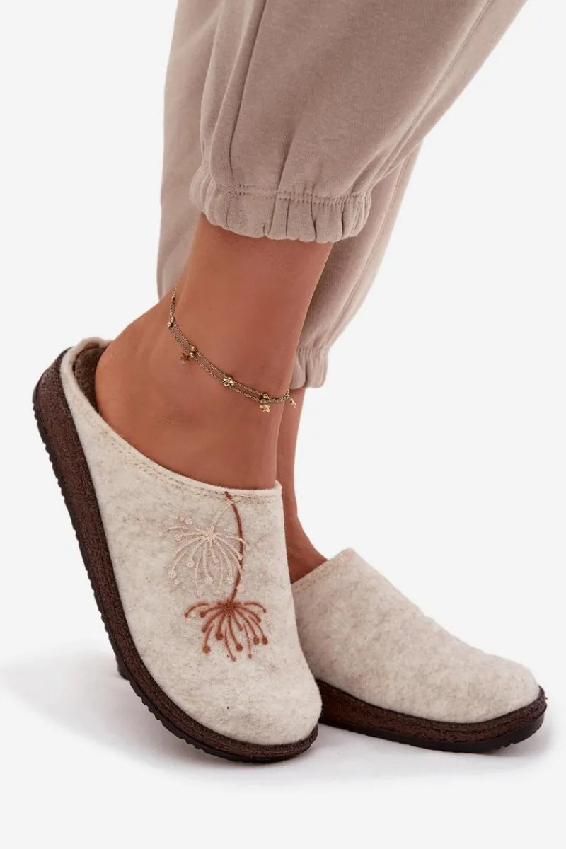 Sale INBLU Damskie Obuwie Domowe Kapcie NL000011 Beżowe Beżowy