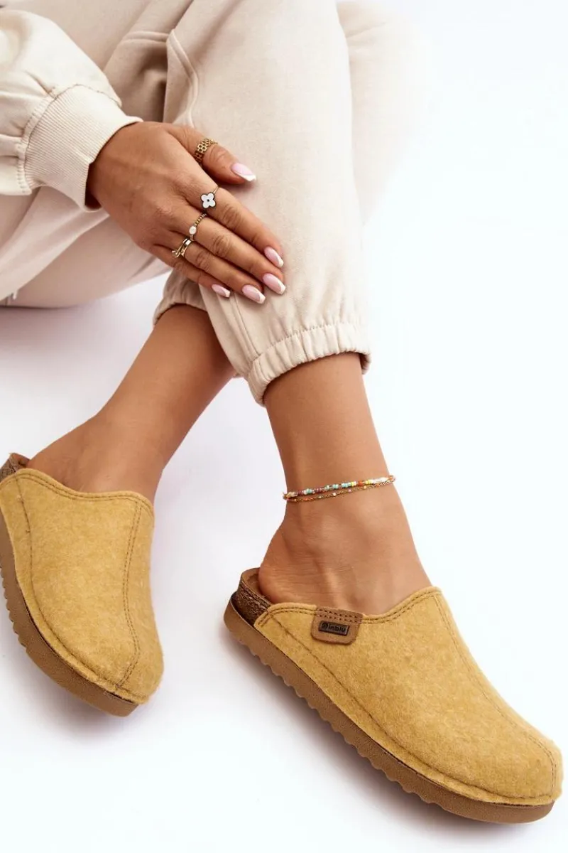 Discount Damskie Obuwie Domowe Kapcie DJ000010 Żółte Damskie Kapcie Klasyczne|Klapki Damskie Klasyczne