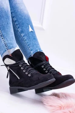 Botki Sznurowane|Botki Płaskie><noscript><img width=