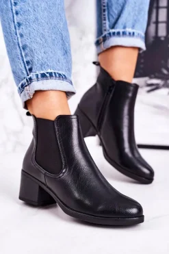 Botki Na Słupku|Czarne Botki><noscript><img width=