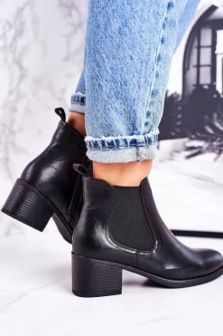 Botki Na Słupku|Czarne Botki><noscript><img width=