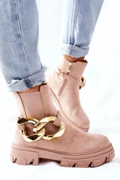 Botki Zimowe Damskie|Botki Płaskie><noscript><img width=