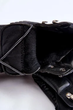 Discount Damskie Ocieplane Botki Trapery Sznurowane Czarne Halfway Damskie Damskie Trapery|Botki Sznurowane