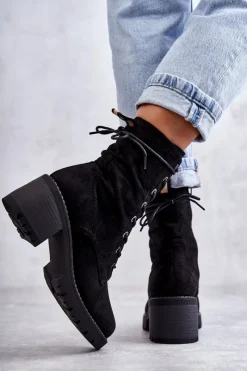 Damskie Trapery|Botki Sznurowane><noscript><img width=