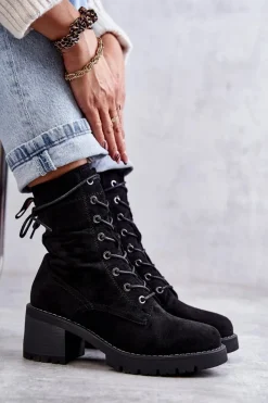 Damskie Trapery|Botki Sznurowane><noscript><img width=