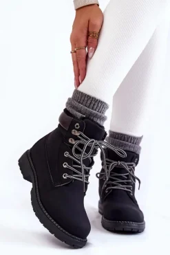 Damskie Trapery|Botki Sznurowane><noscript><img width=