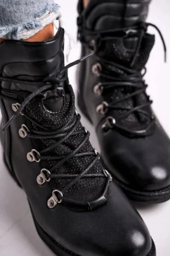 Botki Sznurowane|Czarne Botki><noscript><img width=