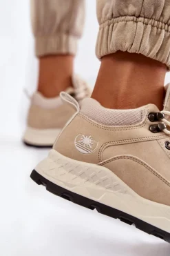 Hot Damskie Ocieplane Buty Trekkingowe Trapery Jasnobeżowe Otto Damskie Trekkingowe Damskie|Damskie Trapery