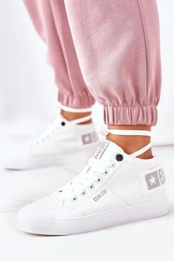 Trampki Ocieplane|Trampki Damskie Big Star>Big Star Shoes Damskie Ocieplane Sportowe Buty Big Star EE274352 Białe