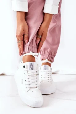 Trampki Ocieplane|Trampki Damskie Big Star></noscript>Big Star Shoes Damskie Ocieplane Sportowe Buty Big Star EE274352 Białe