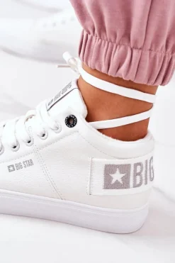 Trampki Ocieplane|Trampki Damskie Big Star></noscript>Big Star Shoes Damskie Ocieplane Sportowe Buty Big Star EE274352 Białe