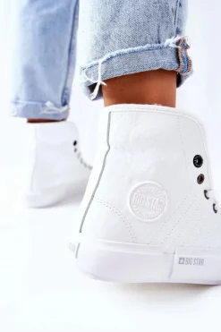 Trampki Ocieplane|Trampki Damskie Big Star></noscript>Big Star Shoes Damskie Ocieplane Trampki BIG STAR II274156 Białe