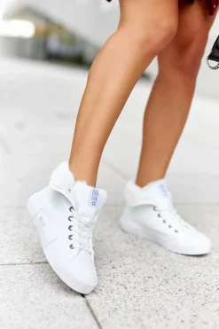 Trampki Ocieplane|Trampki Damskie Big Star></noscript>Big Star Shoes Damskie Ocieplane Trampki BIG STAR II274156 Białe