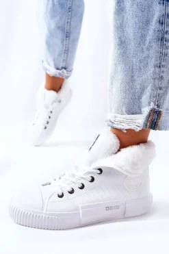 Trampki Ocieplane|Trampki Damskie Big Star></noscript>Big Star Shoes Damskie Ocieplane Trampki BIG STAR II274156 Białe