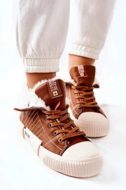 Trampki Ocieplane|Trampki Damskie Big Star></noscript>Big Star Shoes Damskie Ocieplane Trampki BIG STAR II274152 Camel