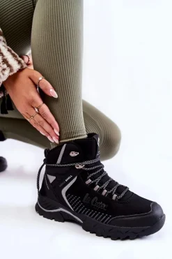 New Lee Cooper Damskie Ocieplane Trapery LCJ-22-01-1427L Czarne