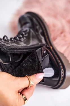 Damskie Trapery|Botki Sznurowane><noscript><img width=