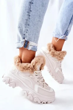 Botki Sznurowane|Botki Zimowe Damskie><noscript><img width=