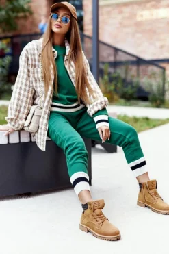 Discount Boto Damskie Ocieplane Trapery Na Suwak Camel Lenox