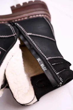 Discount Boto Damskie Ocieplane Workery Trapery Czarne Timber