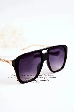 Okulary>Boto Damskie Okulary Przeciwsłoneczne Aviatory V120013 Czarne