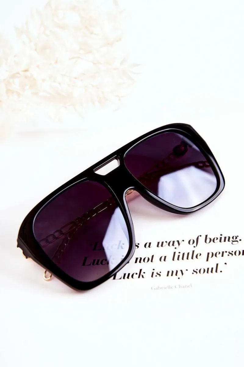 Okulary>Boto Damskie Okulary Przeciwsłoneczne Aviatory V120013 Czarne