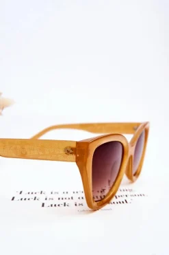 Outlet Damskie Okulary Przeciwsłoneczne Z Napisami M2404 Pomarańczowe Okulary