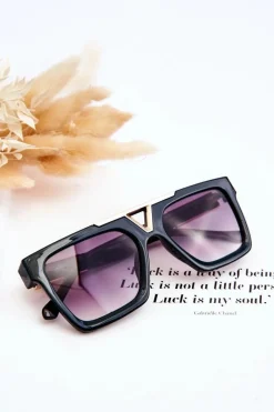 Okulary>Boto Damskie Okulary Przeciwsłoneczne V130037 Czarno-Zielone