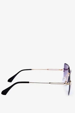 Discount PRIUS Damskie Okulary Przeciwsłoneczne Z Cieniowanymi Szkiełkami UV400 Złoto-Czarne