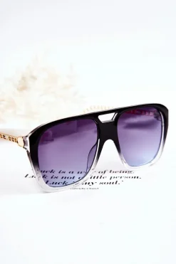 Clearance Boto Damskie Okulary Przeciwsłoneczne Aviatory Ombre V120013 Czarne