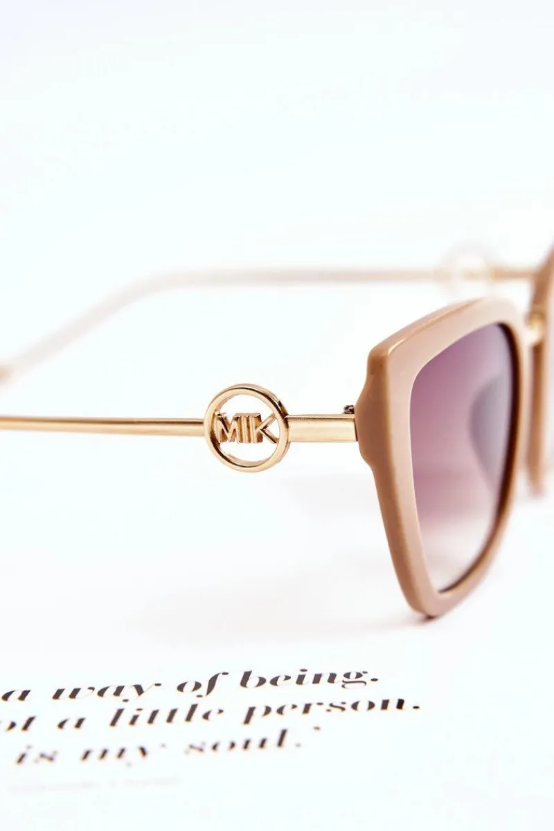 Online Damskie Okulary Przeciwsłoneczne Kocie Oczy M2351 Beżowe Okulary